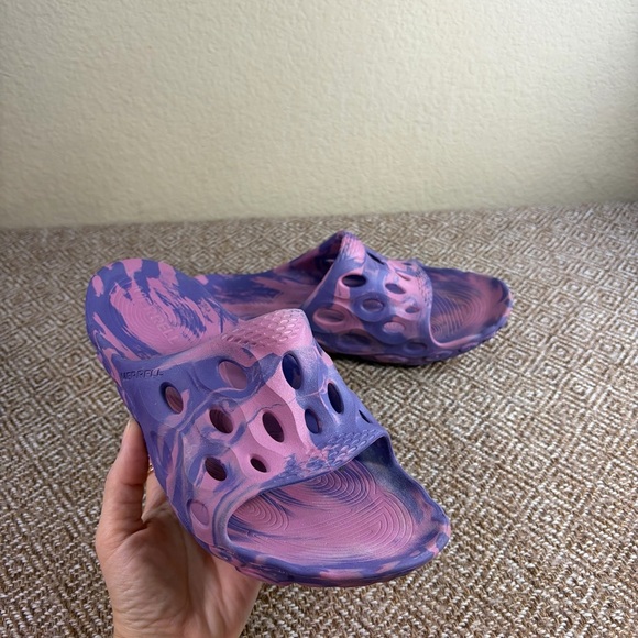 Merrell Hydro Slide Sport Sandals Womens 8 Mens 6.5 Slip On Casual Beach Comfy - Picture 2 of 8